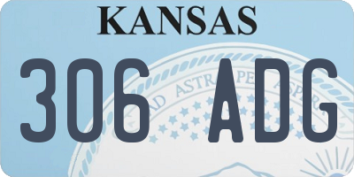 KS license plate 306ADG