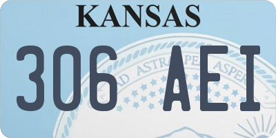 KS license plate 306AEI