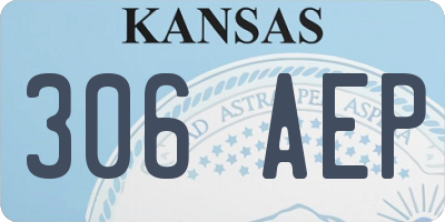 KS license plate 306AEP