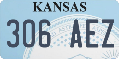 KS license plate 306AEZ