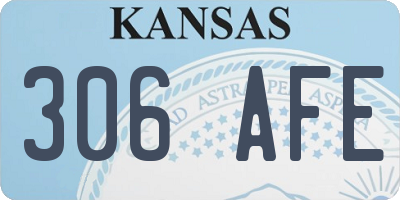 KS license plate 306AFE