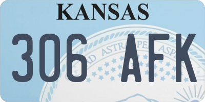 KS license plate 306AFK