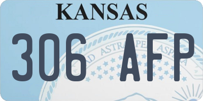 KS license plate 306AFP