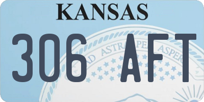 KS license plate 306AFT
