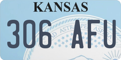 KS license plate 306AFU
