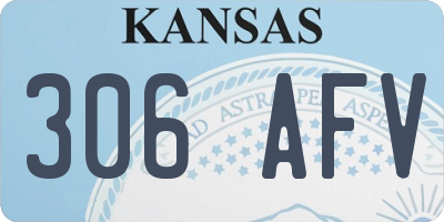 KS license plate 306AFV