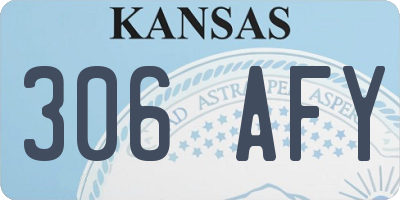 KS license plate 306AFY