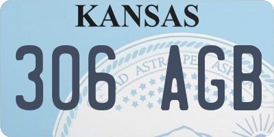 KS license plate 306AGB