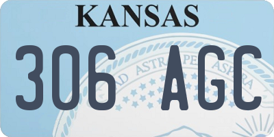 KS license plate 306AGC
