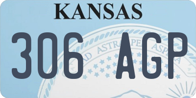 KS license plate 306AGP