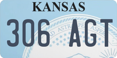 KS license plate 306AGT