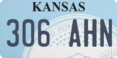 KS license plate 306AHN