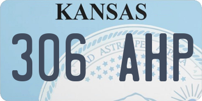 KS license plate 306AHP