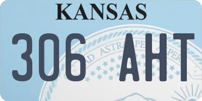 KS license plate 306AHT
