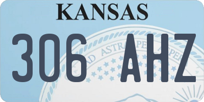 KS license plate 306AHZ