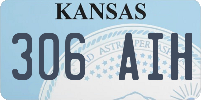 KS license plate 306AIH