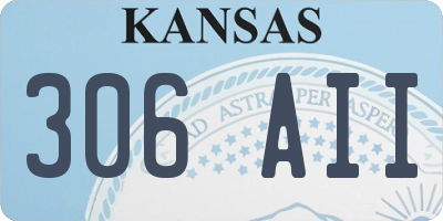 KS license plate 306AII