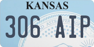 KS license plate 306AIP