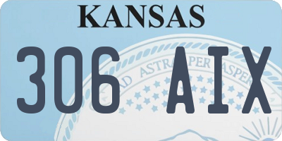 KS license plate 306AIX