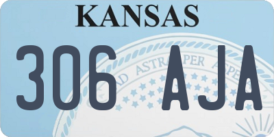 KS license plate 306AJA