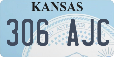 KS license plate 306AJC