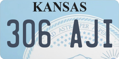 KS license plate 306AJI