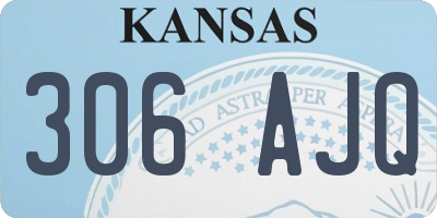 KS license plate 306AJQ