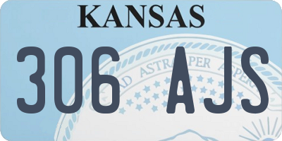 KS license plate 306AJS