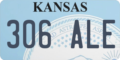 KS license plate 306ALE