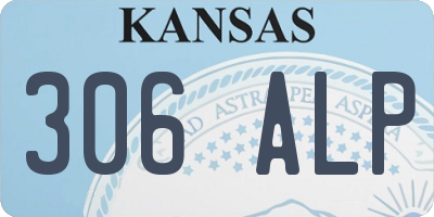 KS license plate 306ALP