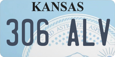KS license plate 306ALV