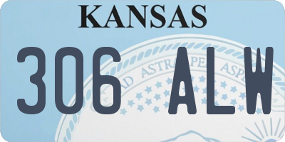 KS license plate 306ALW
