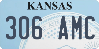KS license plate 306AMC