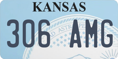 KS license plate 306AMG