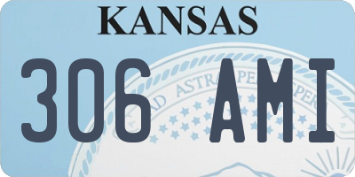 KS license plate 306AMI