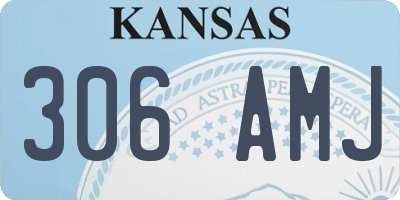 KS license plate 306AMJ