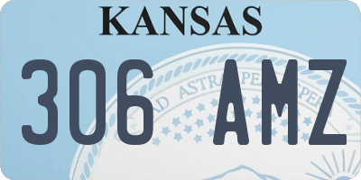 KS license plate 306AMZ