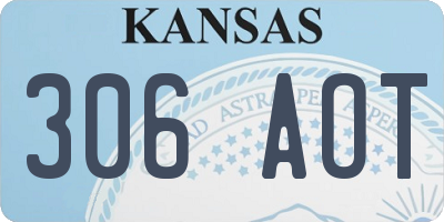 KS license plate 306AOT