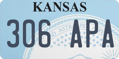 KS license plate 306APA