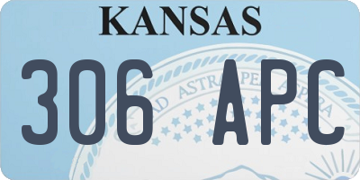 KS license plate 306APC