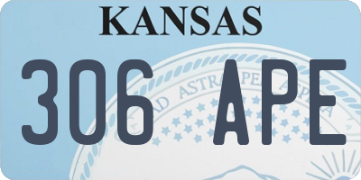 KS license plate 306APE