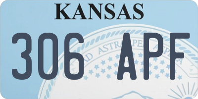 KS license plate 306APF