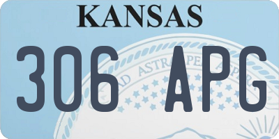 KS license plate 306APG