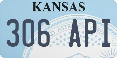 KS license plate 306API