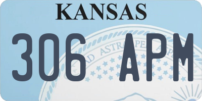 KS license plate 306APM