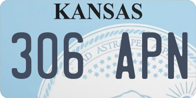 KS license plate 306APN