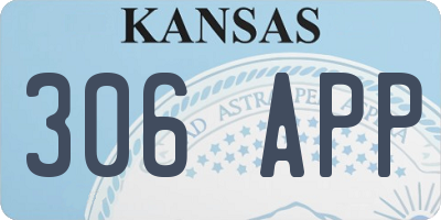 KS license plate 306APP