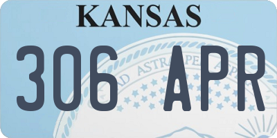 KS license plate 306APR