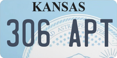 KS license plate 306APT