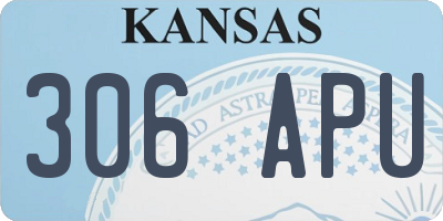KS license plate 306APU